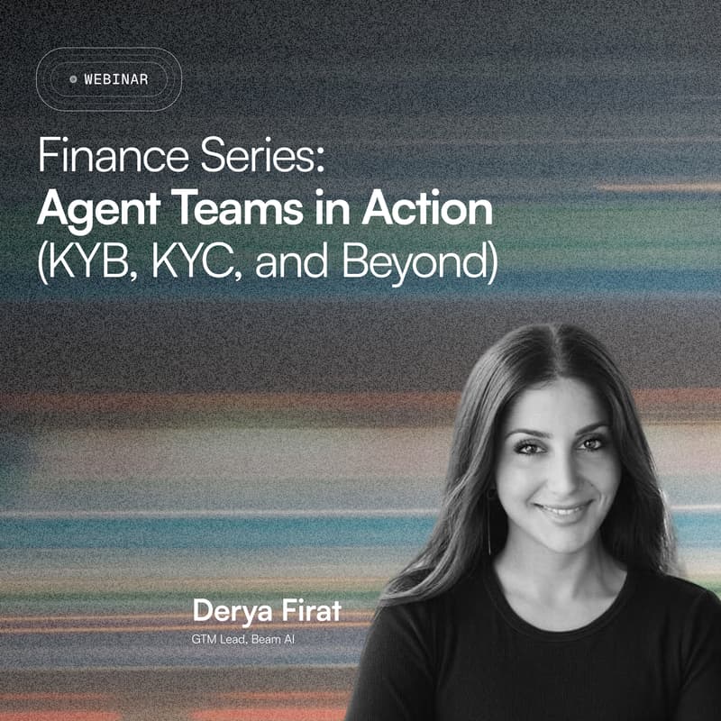 Cover Image for Finance Series: Agent Teams in Action (KYB, KYC, and Beyond)