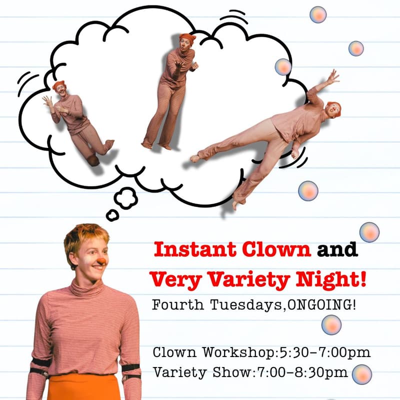 Cover Image for Instant Clown and Very Variety Night - Open Registration