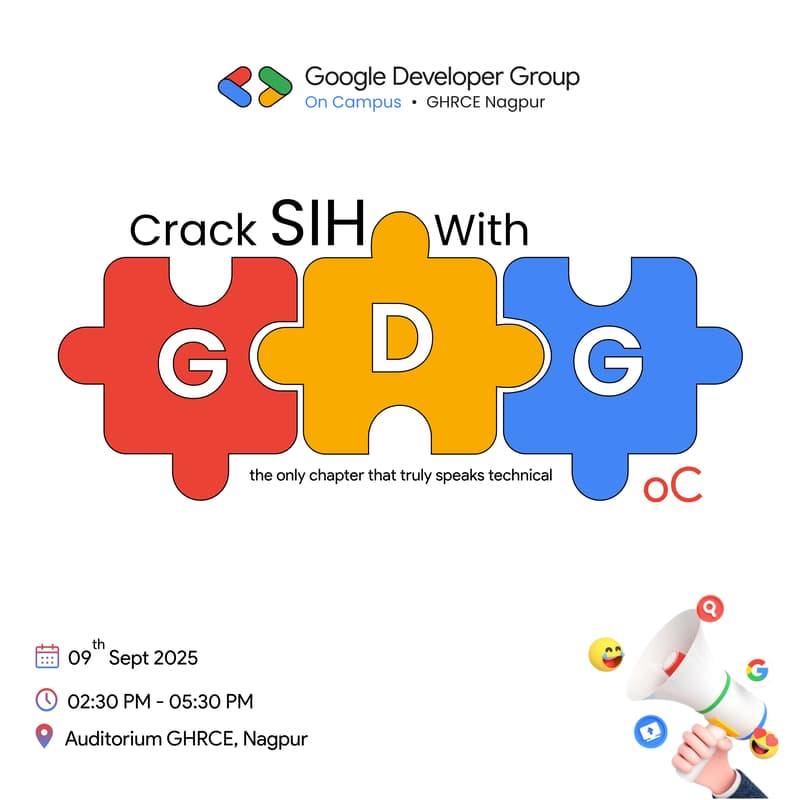 Cover Image for Crack SIH with GDGoC