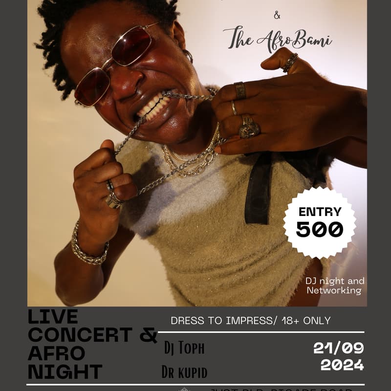 Cover Image for Jordano ice & The AfroBami Live Concert