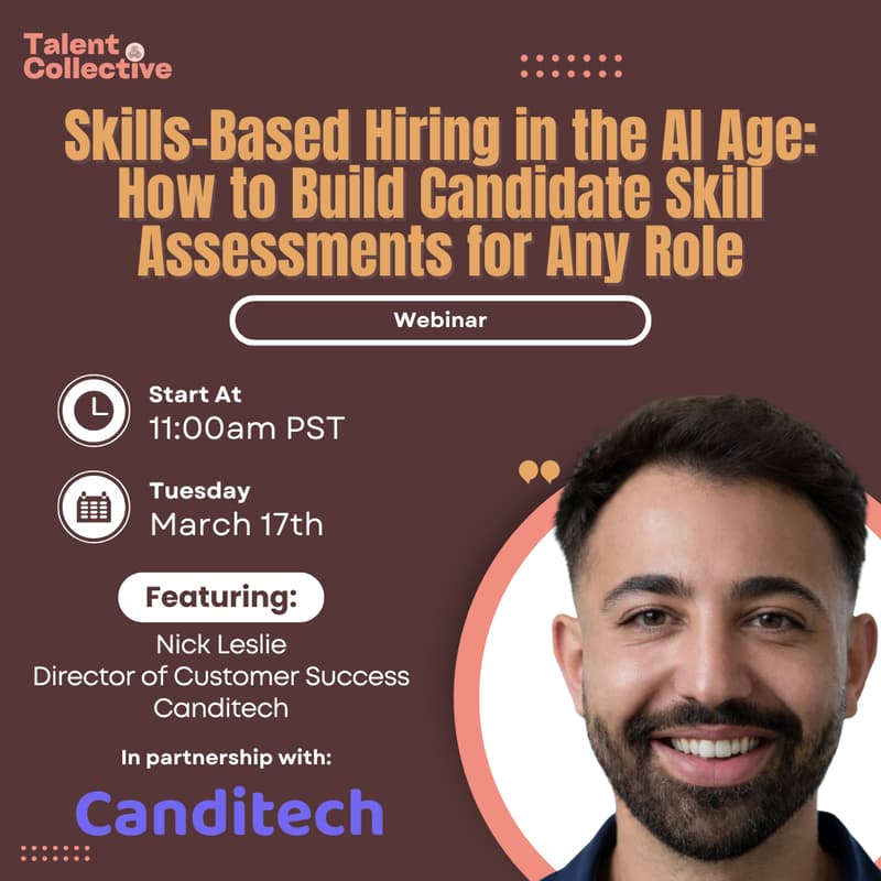 Cover Image for Webinar ~ How to Build Candidate Skill Assessments for Any Role