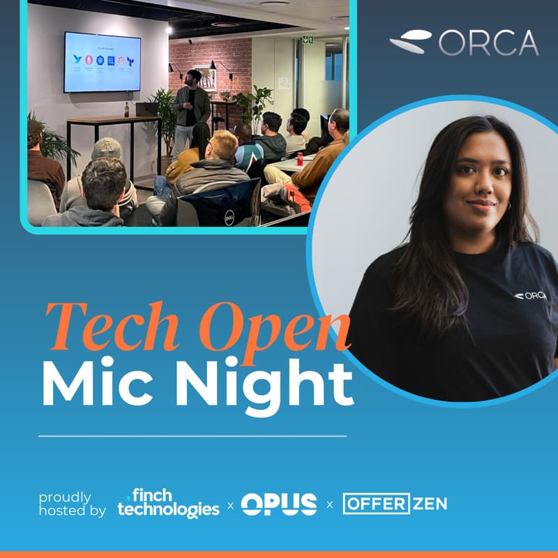 Cover Image for Tech Open Mic Night with Orca Fraud