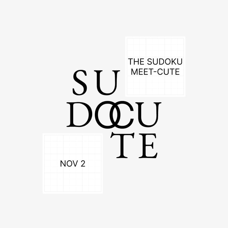 Cover Image for sudocute: the sudoku meet-cute