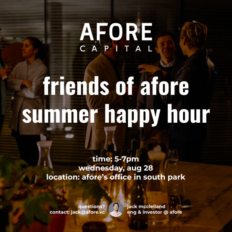 Cover Image for friends of afore summer happy hour