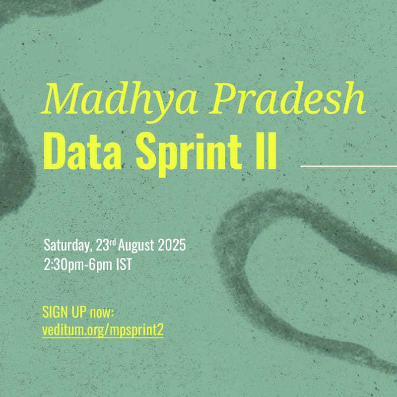 Madhya Pradesh Data Sprint @ Bhopal, by India Sand Watch के लिए कवर इमेज