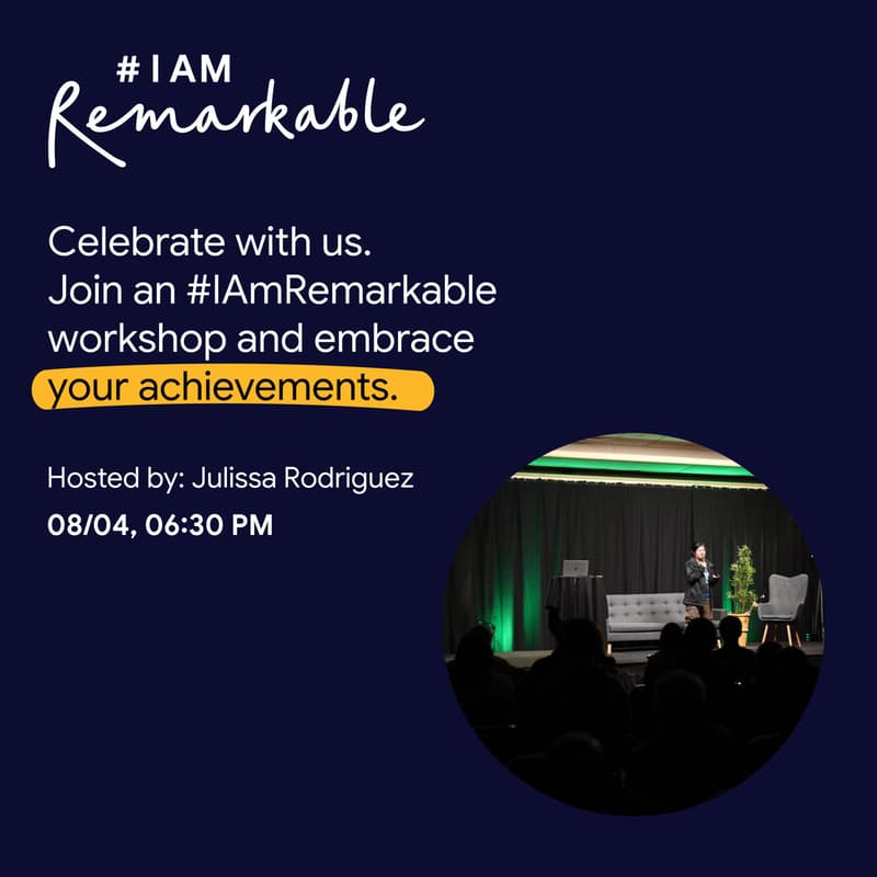 Cover Image for Workshop: #IAmRemarkable