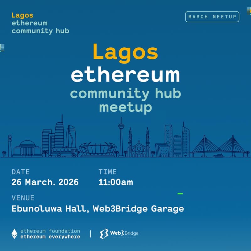 Cover Image for Lagos Ethereum Community Hub Meetup