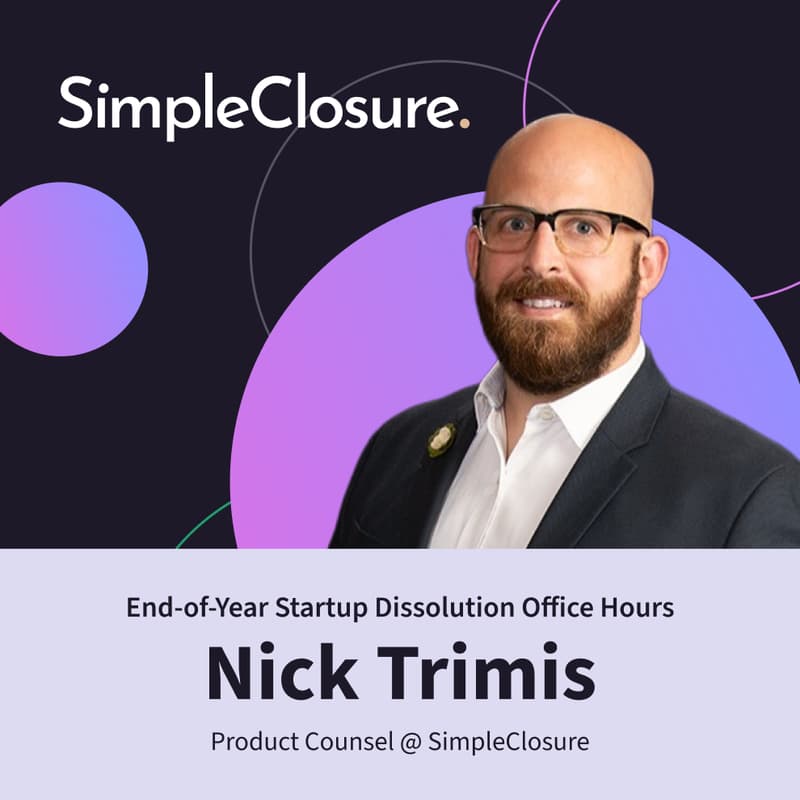 Cover Image for End‑of‑Year Startup Dissolution Office Hours