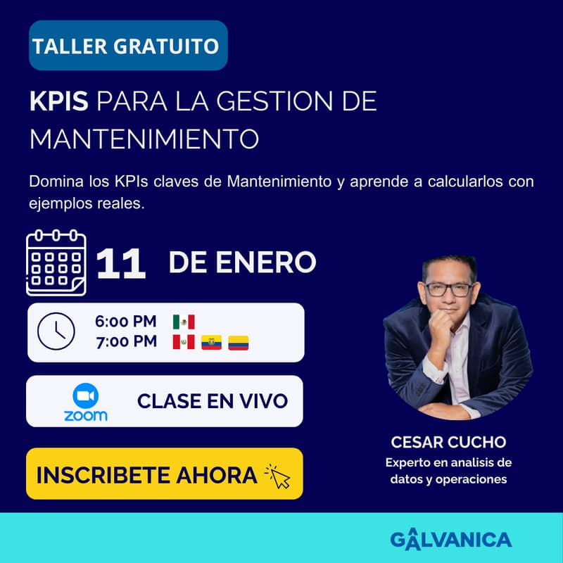Cover Image for 🔧 Taller: KPIs para Mantenimiento