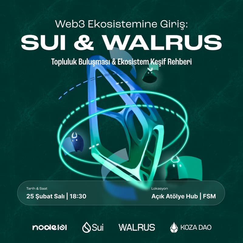WEG: SUI & WALRUS Topluluk Buluşması ve Ekosistem Keşfi | Bursa için kapak görseli