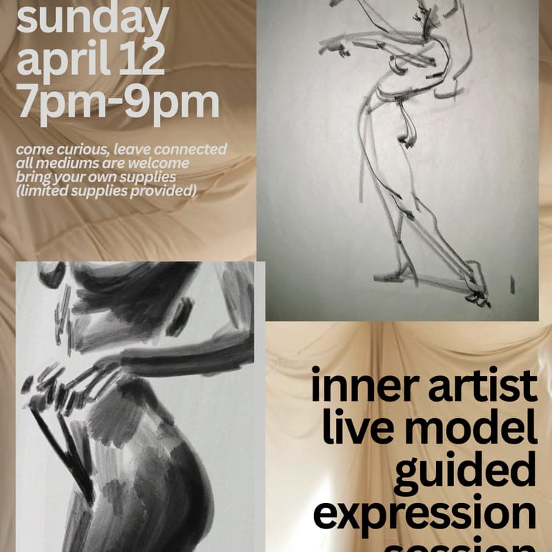 Model Drawing Session inner artist: LIVE MODEL drawing / painting session · Luma