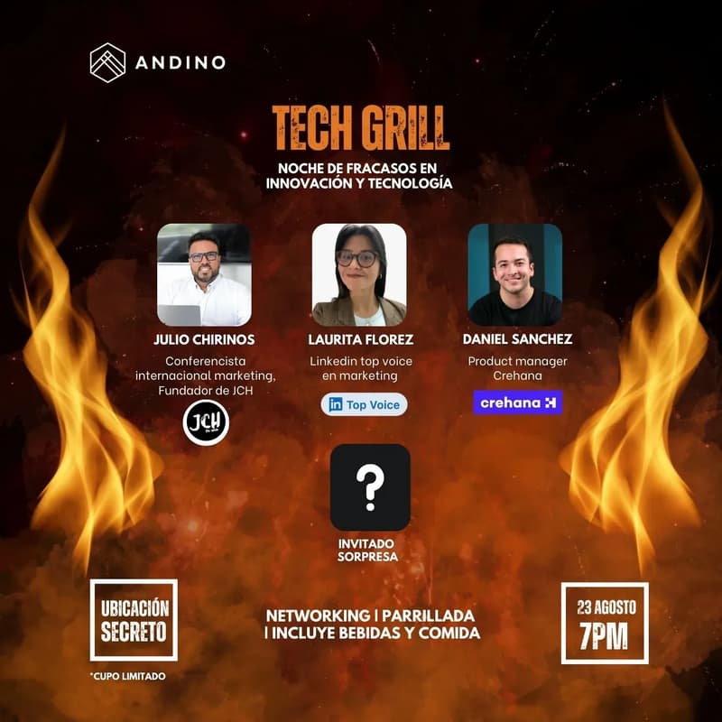 Cover Image for TECH GRILL 🥩🔥 Noche de fracasos en tecnología e innovación