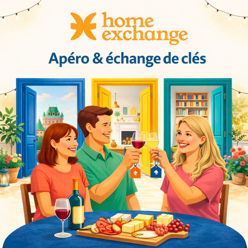 Cover Image for Apéro & échanges de clés avec HomeExchange