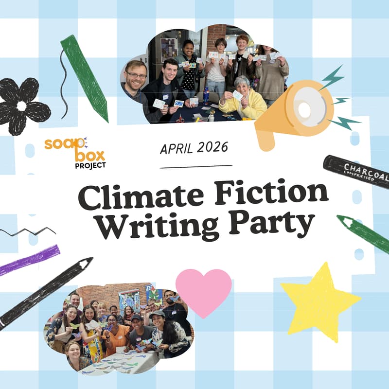 Cover Image for climate fiction writing party (online event)
