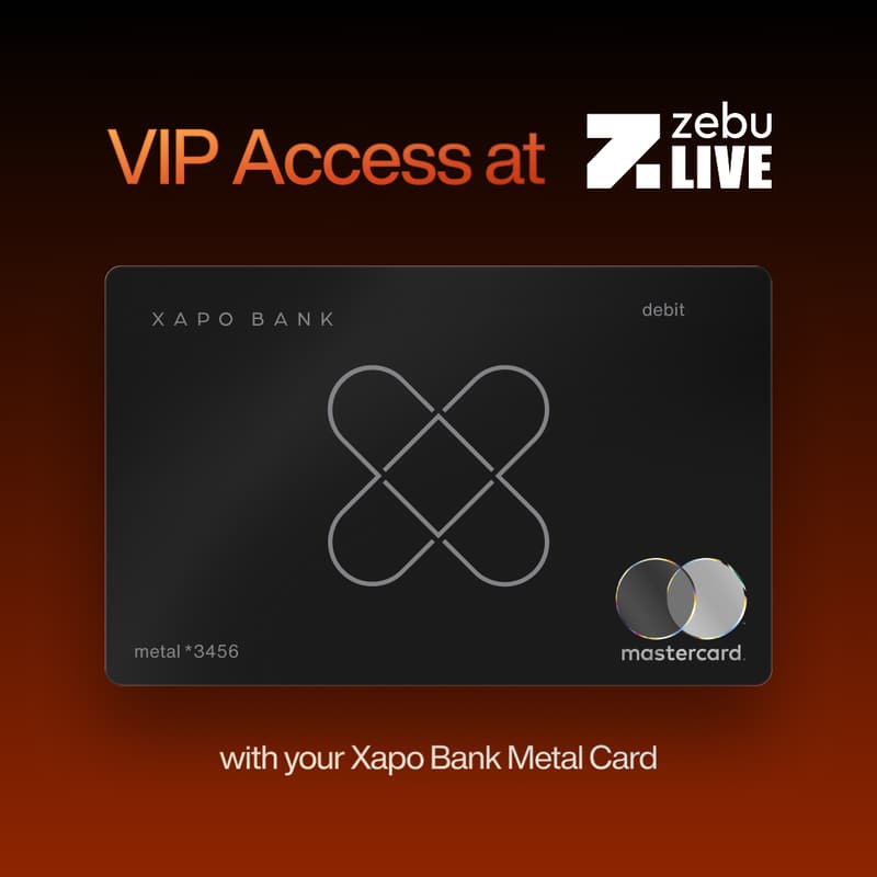 Cover Image for Xapo Bank VIP Lounge Access at Zebu Live