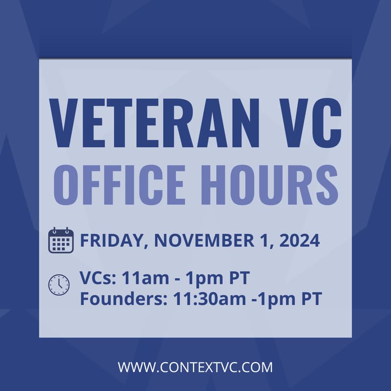Cover Image for Veteran VC Office Hours