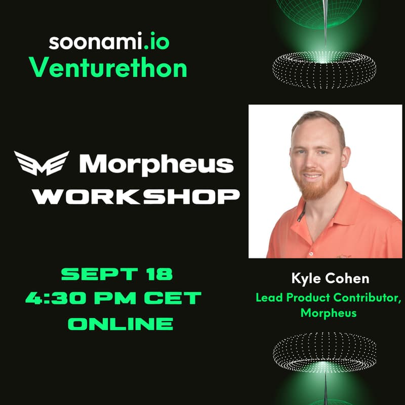 Cover Image for Morpheus Workshop: soonami Venturethon I Sept 18