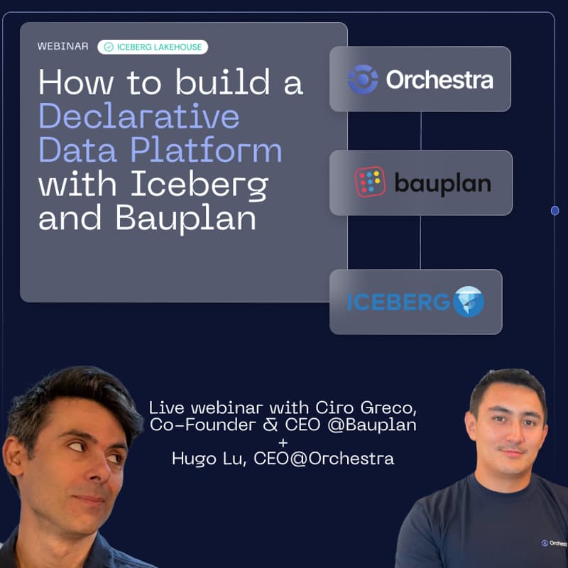 How to build a Declarative Data Platform with Iceberg and Bauplan · Luma