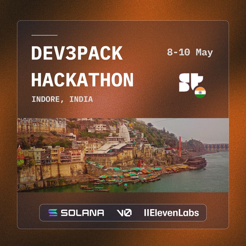 Cover Image for Dev3pack Hack, Indore ๐ฎ๐ณ