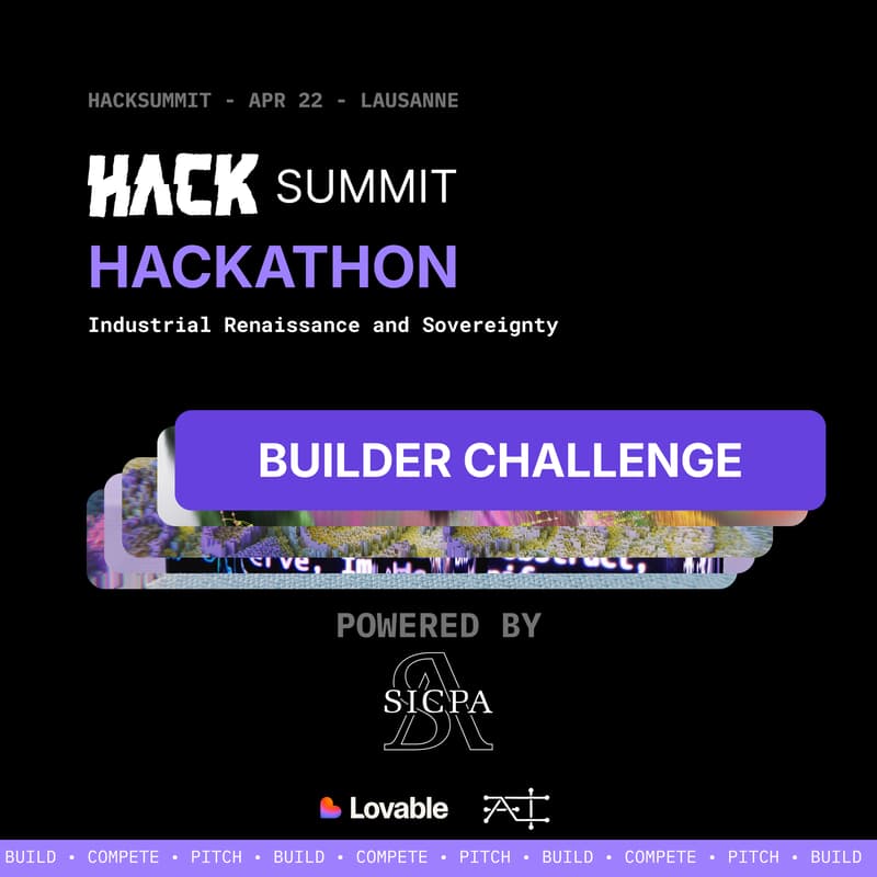 Cover Image for Hackathon Builder Challenge: Europe Industrial Renaissance and Sovereignty