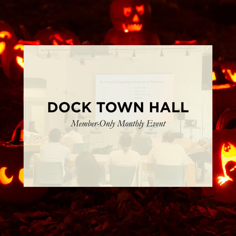 Cover Image for DOCK Town Hall [Members Only]