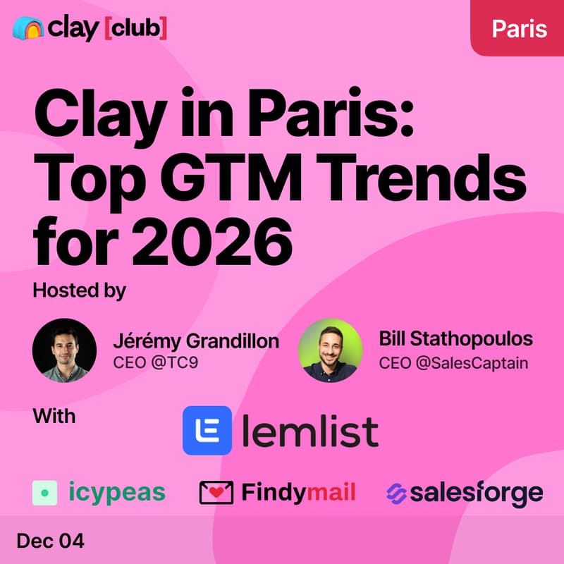 Cover Image for Clay in Paris: Top GTM Trends for 2026