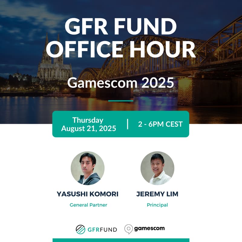 Cover Image for GFR Fund Office Hour - #Gamescom 2025