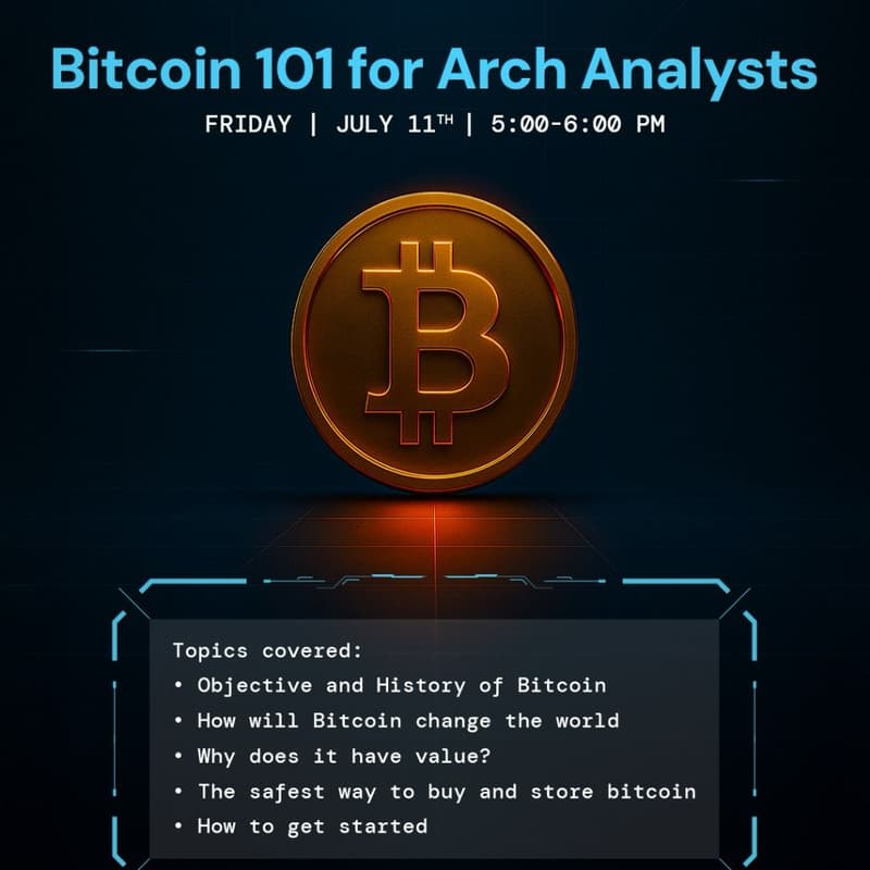Cover Image for Bitcoin 101: Arch Analysts