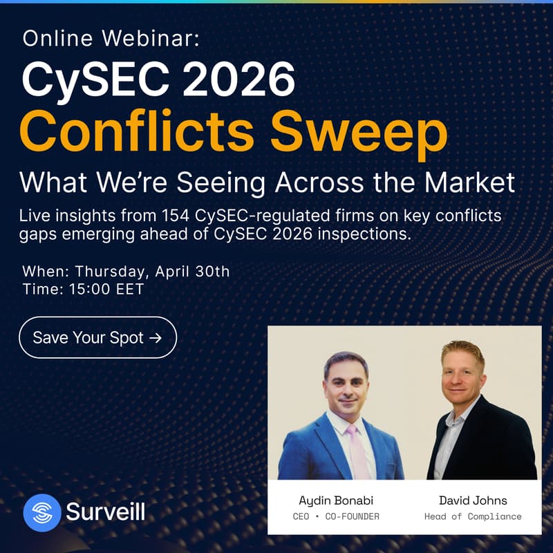 Cover Image for Webinar: CySEC 2026 Conflicts Sweep - What We’re Seeing Across the Market