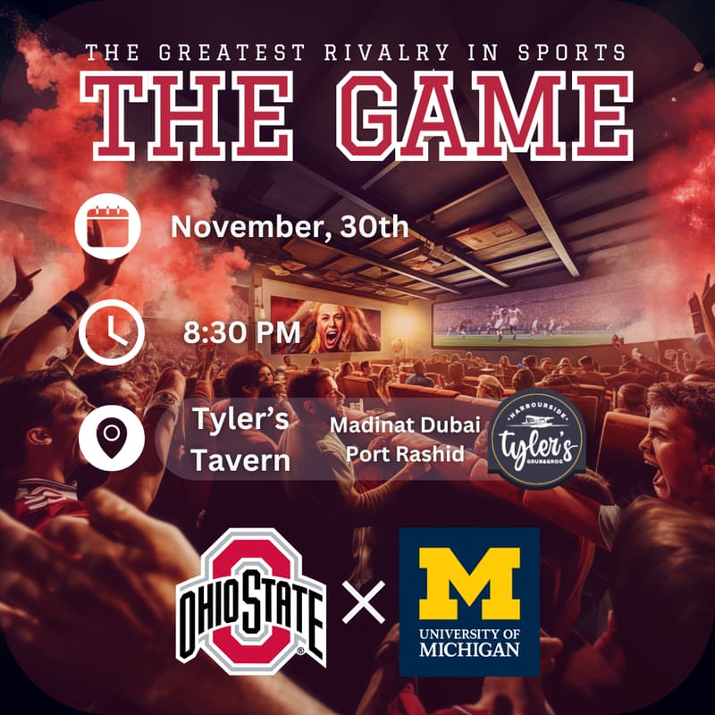 Cover Image for THE GAME | Ohio State Vs Michigan Football Watch Party | By OSU Alumni Assc