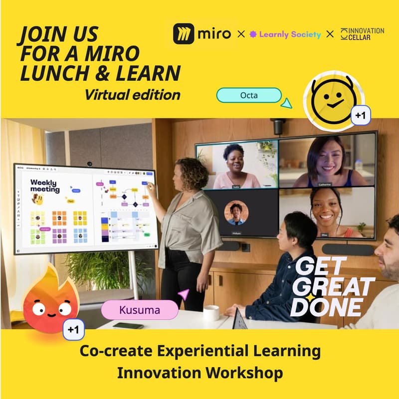 Cover Image for Miro Lunch & Learn | Co-create Experiential Learning Innovation Workshop 🧑🏻‍🔬