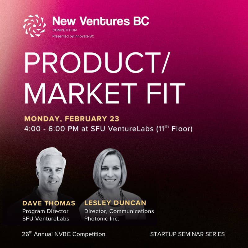Cover Image for Startup Seminar Series: Product/Market Fit