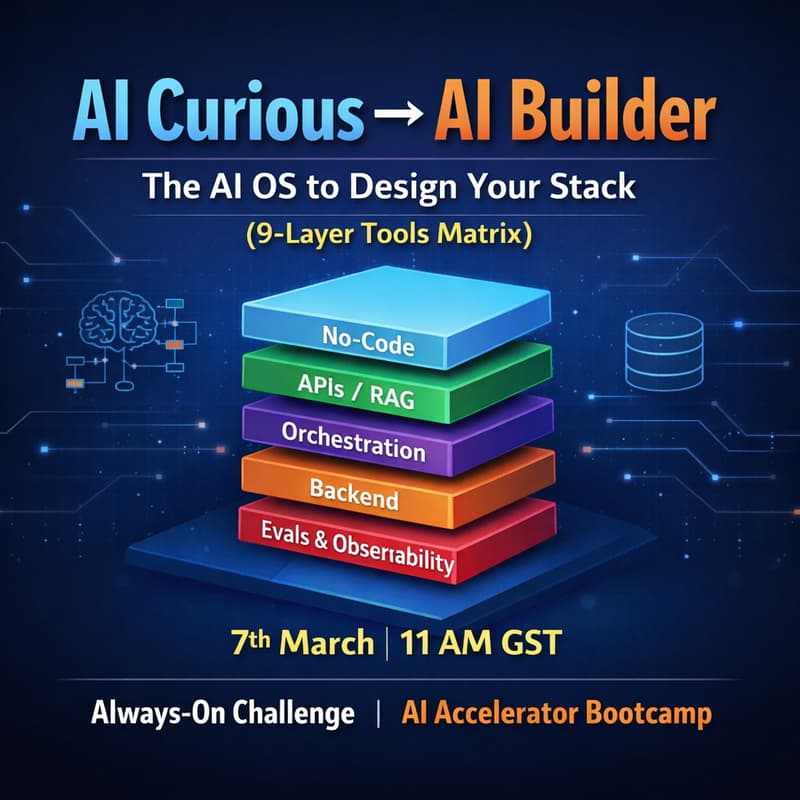 Cover Image for AI Curious → AI Builder: The AI OS to Design Your Stack