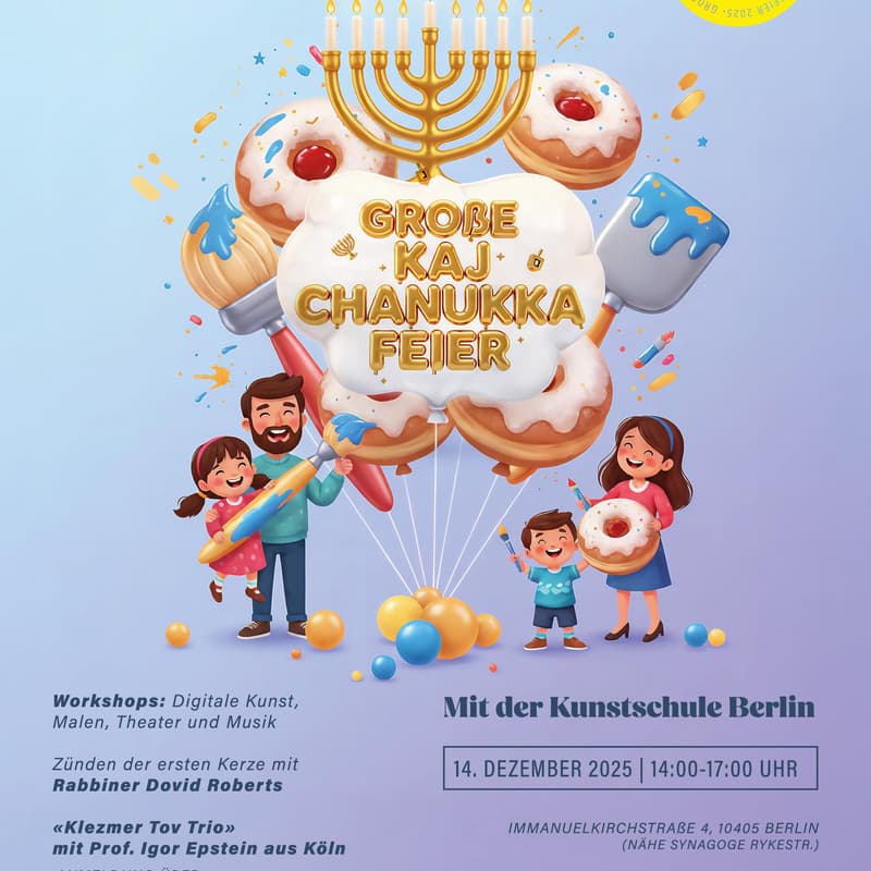 Cover Image for Große KAJ  Channuka-Feier mit der Kunstschule Berlin