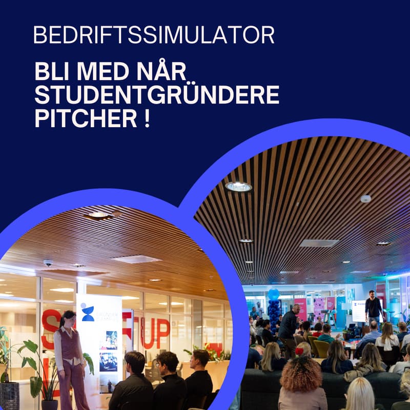 Cover Image for Bli med når studentgründere pitcher!