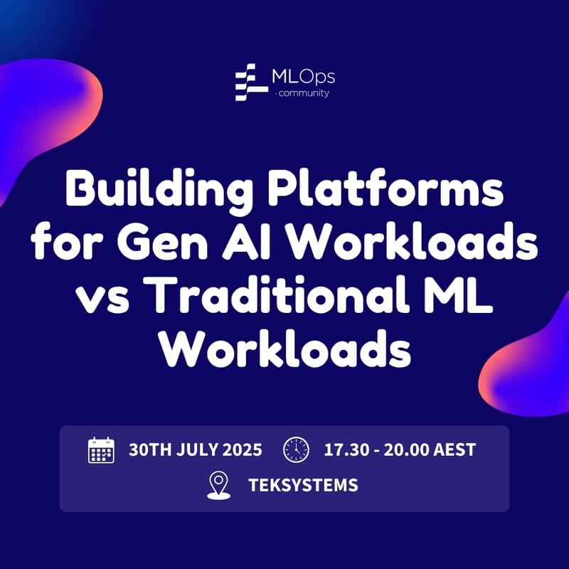 Cover Image for Building Platforms for Gen AI Workloads vs Traditional ML Workloads
