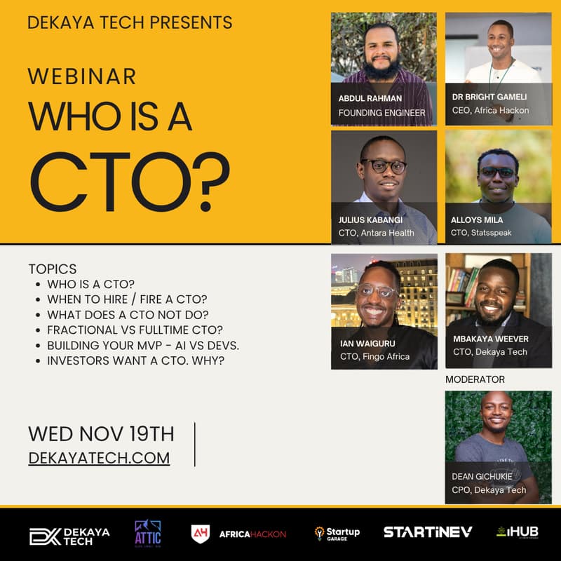 Cover Image for Who is a CTO? Webinar.