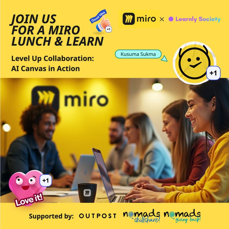 Cover Image for Miro Lunch & Learn | Level Up Collaboration: AI Canvas in Action 