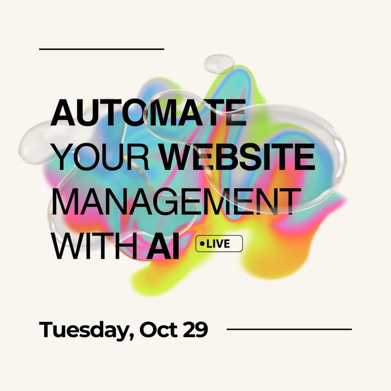 Cover Image for How to Automate Your Website Management with AI