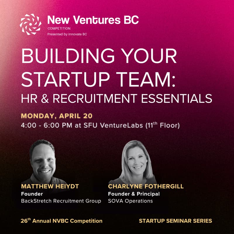 Cover Image for Startup Seminar Series: Building Your Startup Team - HR & Recruitment Essentials