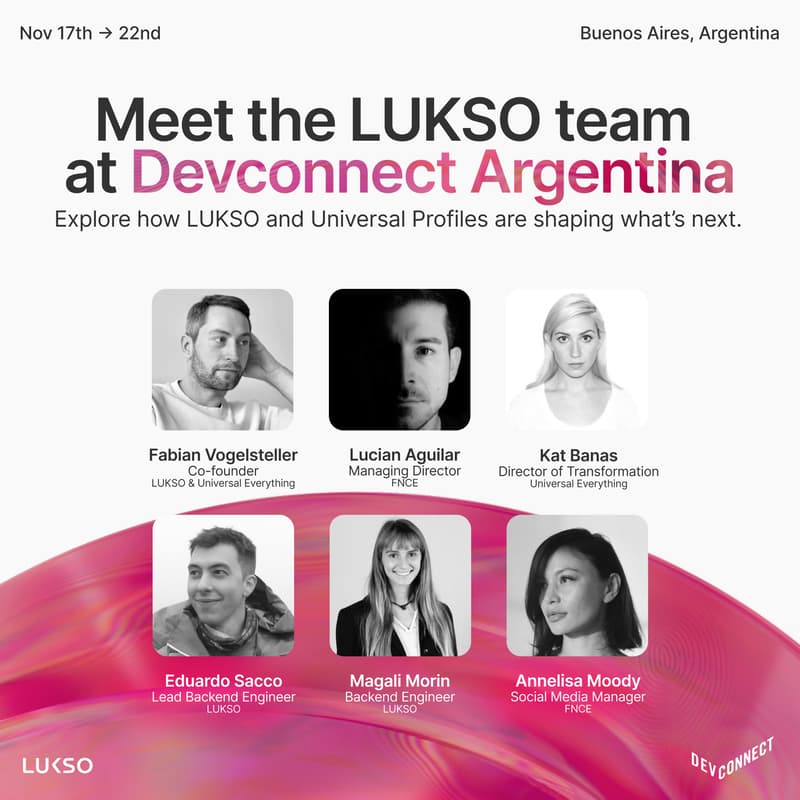 Cover Image for Meet the LUKSO Team at Devconnect Argentina 🇦🇷