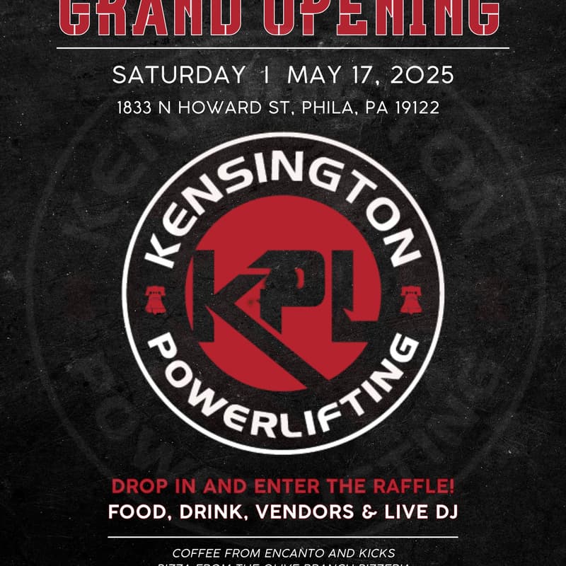 Cover Image for Grand Opening - Kensington Powerlifting by Giovannie Vilomar