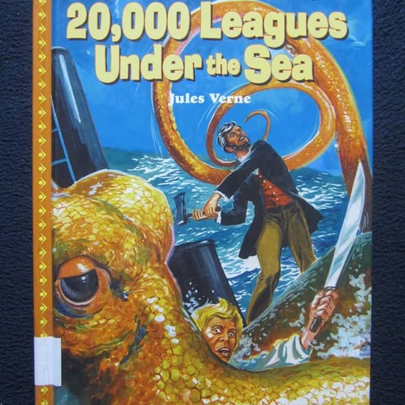 Cover Image for Twenty Thousand Leagues Under the Sea Novel by Jules Verne