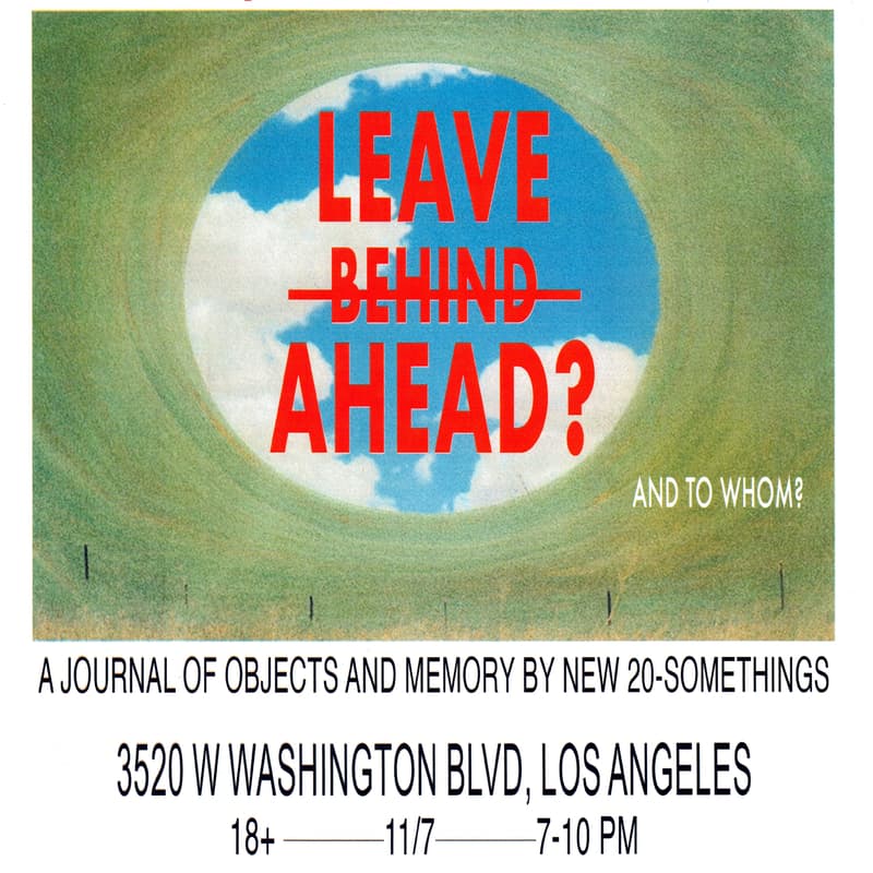 Cover Image for LEAVE AHEAD