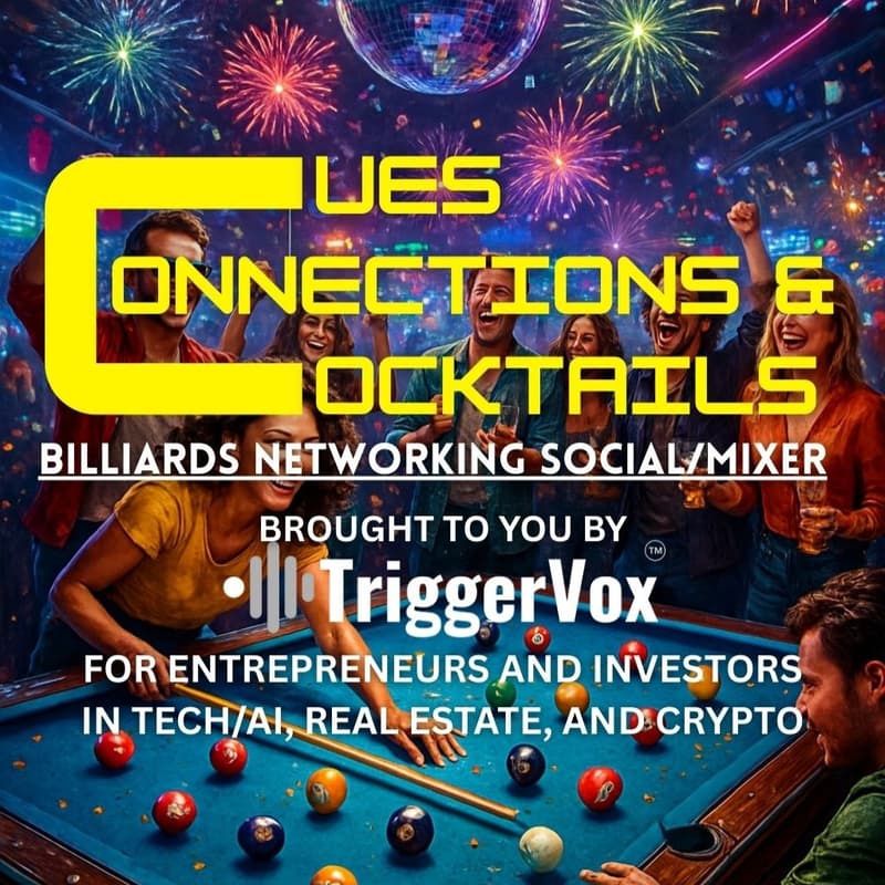 Cover Image for Cues, Connections, & Cocktails - Billiards Networking Social/Mixer (Elevate Festival Event)