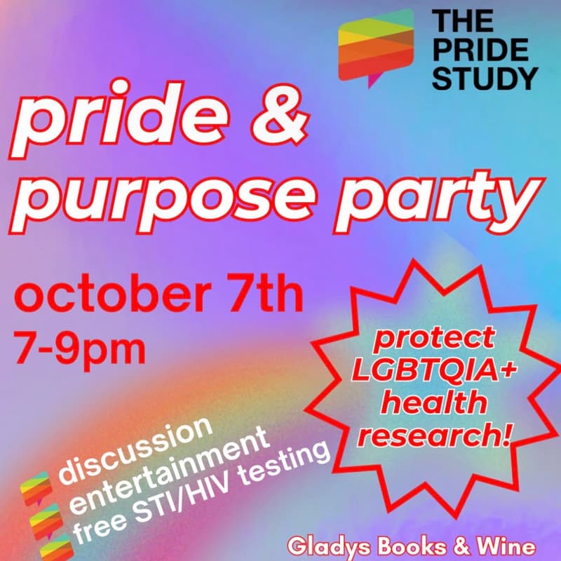 Cover Image for PRIDE & Purpose Party: Protecting LGBTQIA+ Health Research