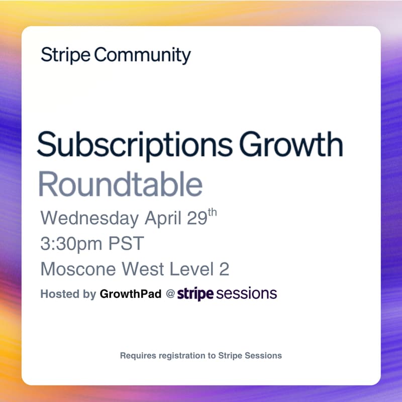 Cover Image for Subscriptions Growth Roundtable