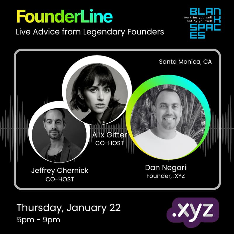 Cover Image for FounderLine w/ Dan Negari of .XYZ