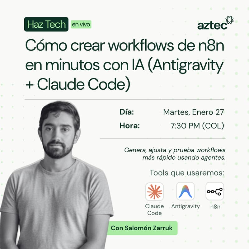 Cómo crear workflows de n8n en minutos con IA (Antigravity + Claude ...