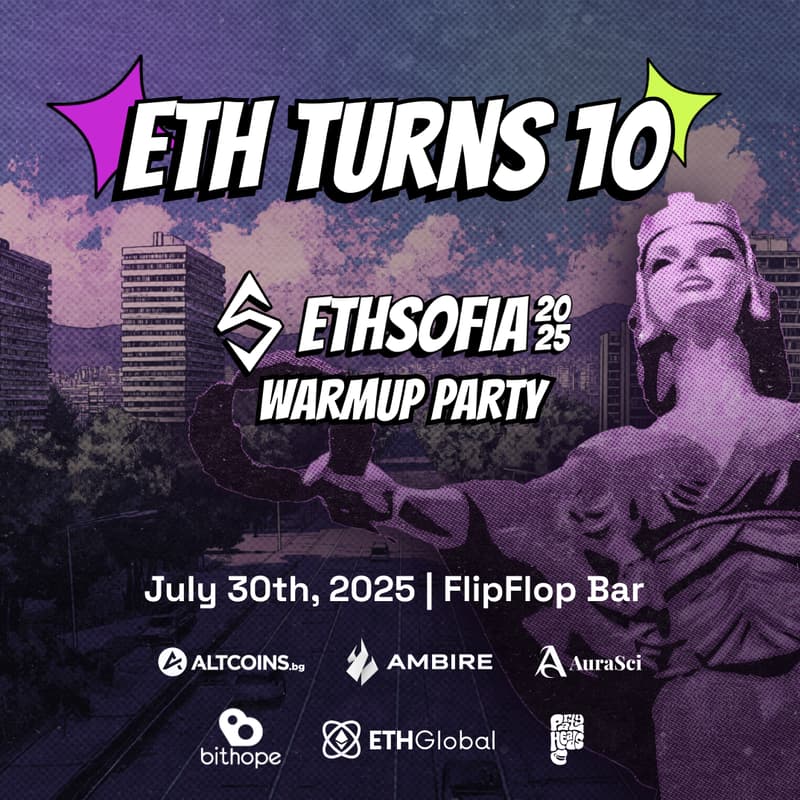 Cover Image for ETHSofia Warmup: ETH turns 10!